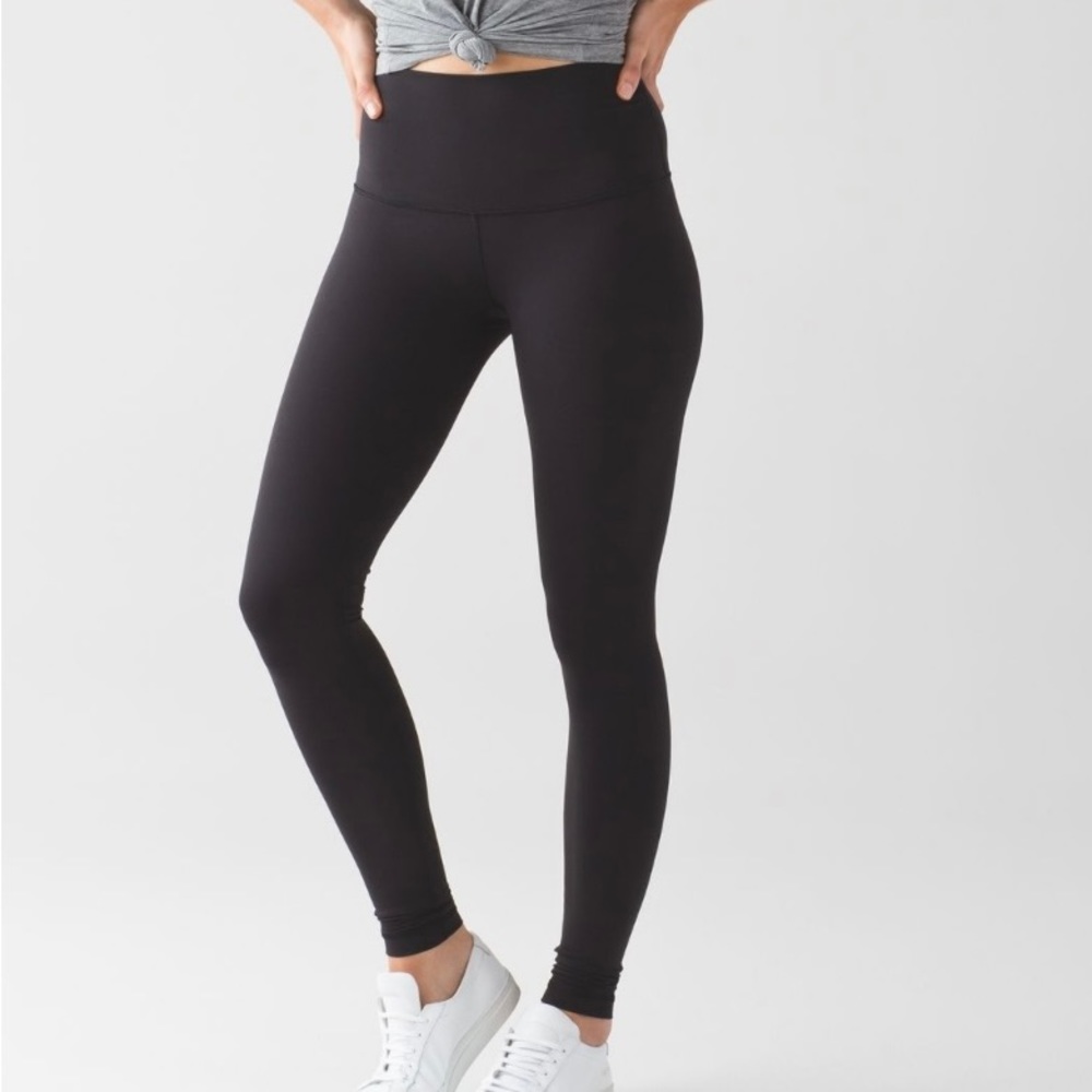 Lululemon Wunder Under Full Length Black Leggings